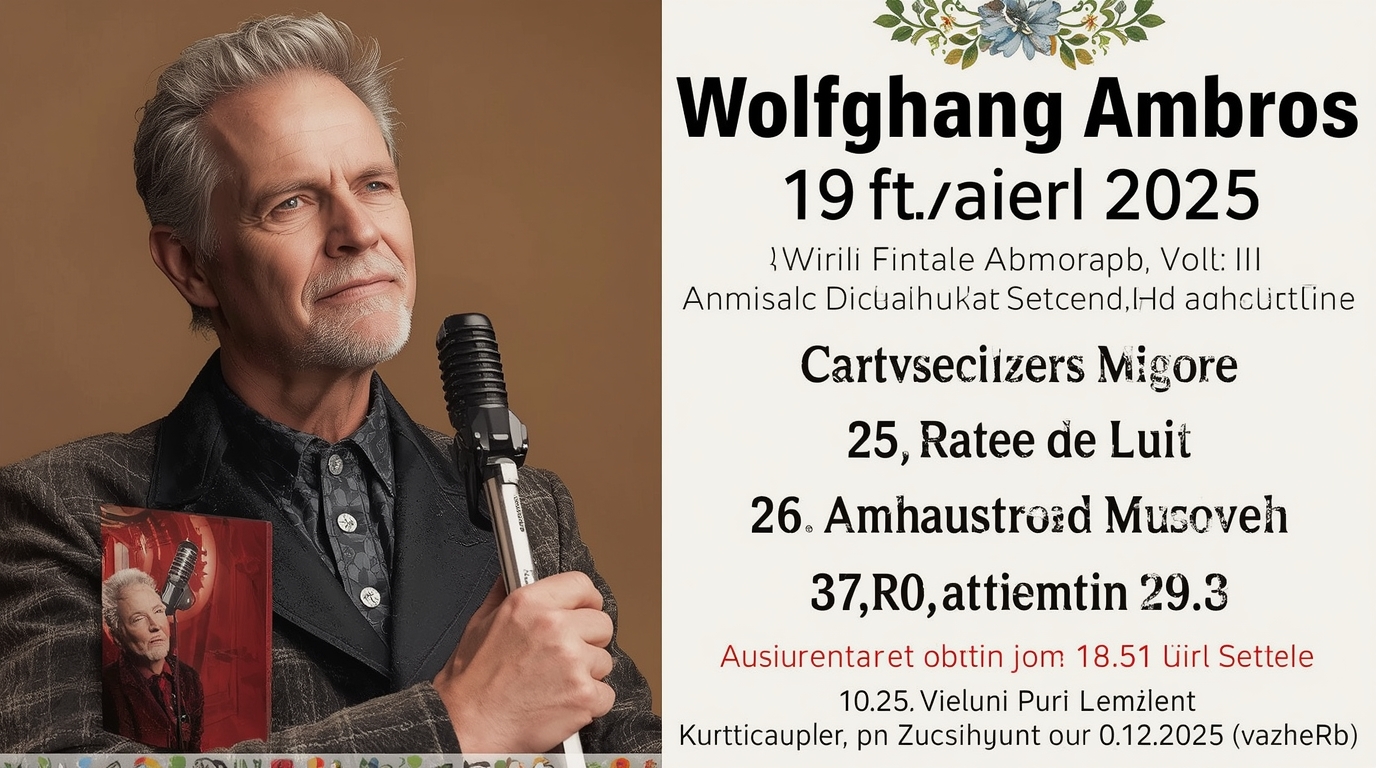 Wolfgang Ambros 2025: Tourfinale, neue Doku und Konzert-Highlights