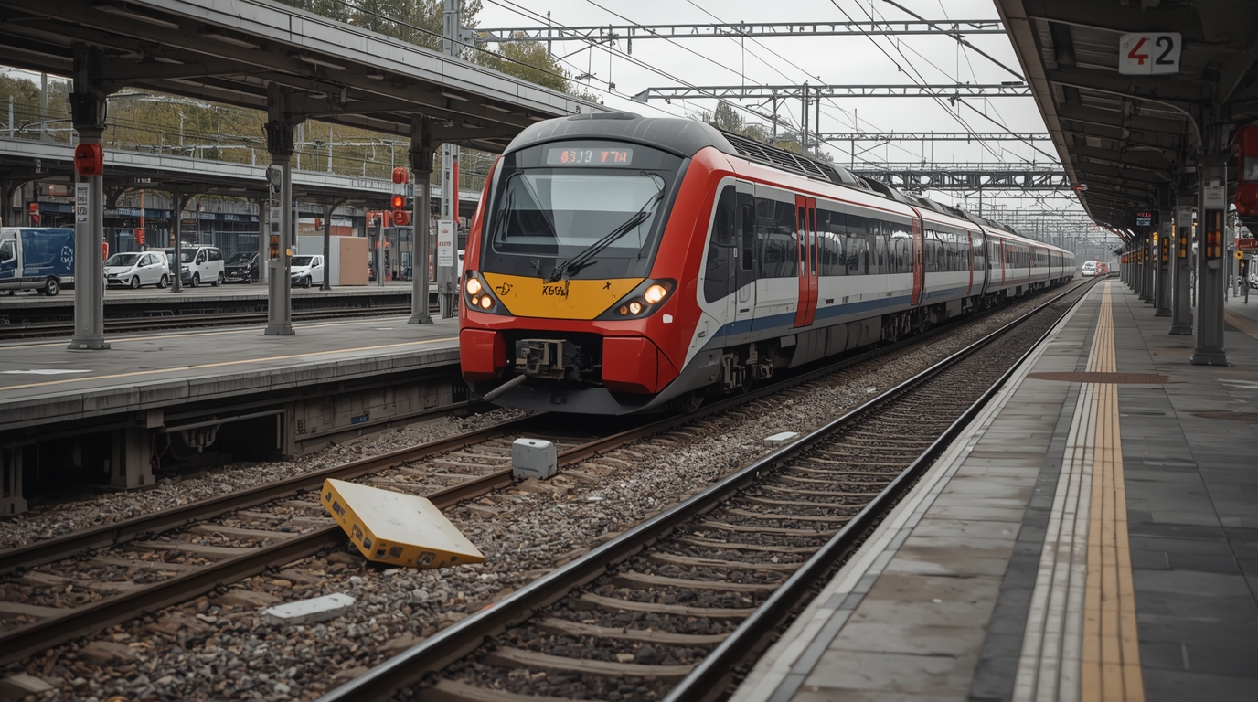 ICE-Unfall bei Köln: Jugendliche legen Betonplatte auf Gleise
