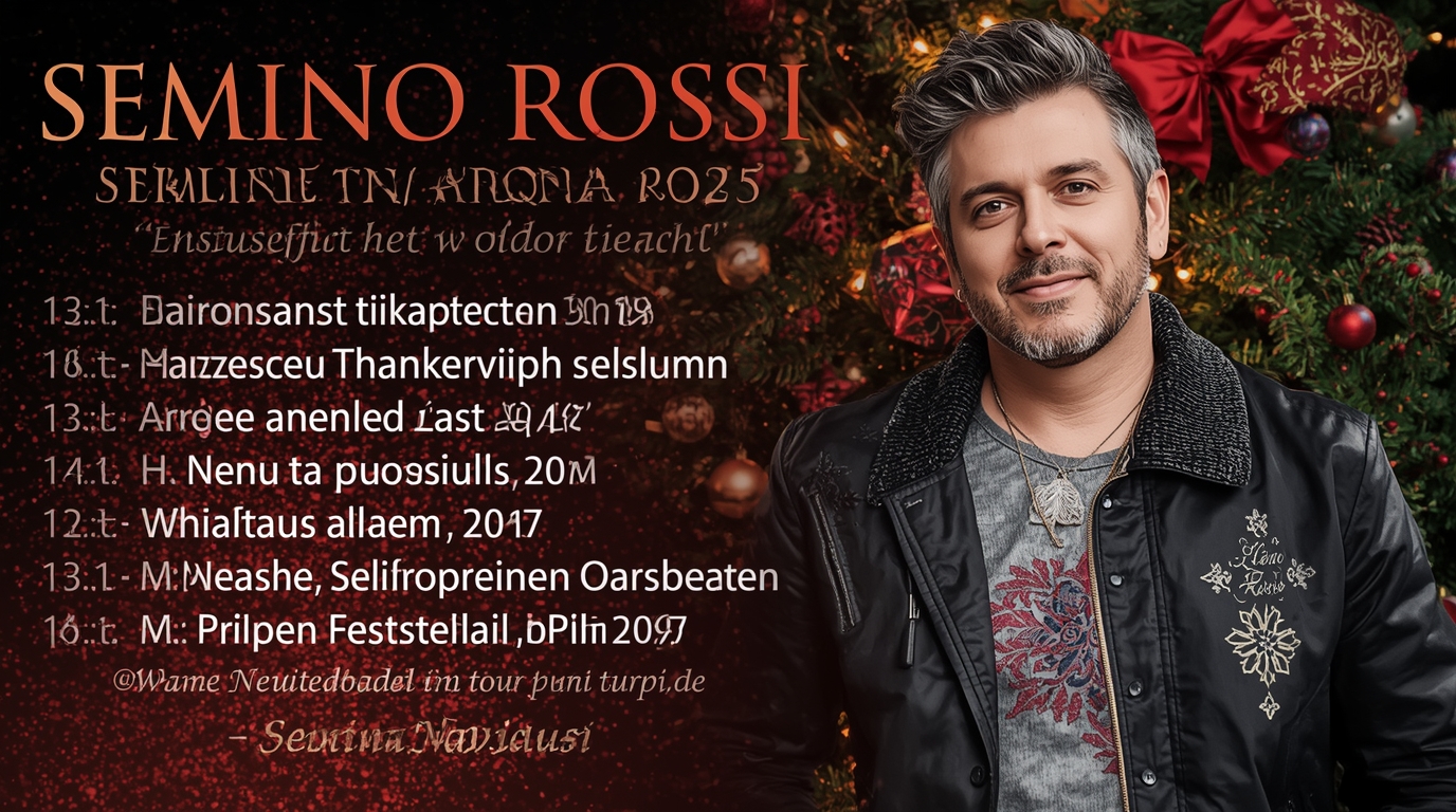 Semino Rossi: Weihnachtsalbum und Österreich-Tourtermine 2025 im Überblick