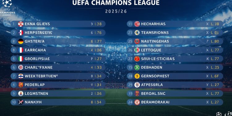 UEFA Champions League 2025/26: Neuer Modus, alle Termine