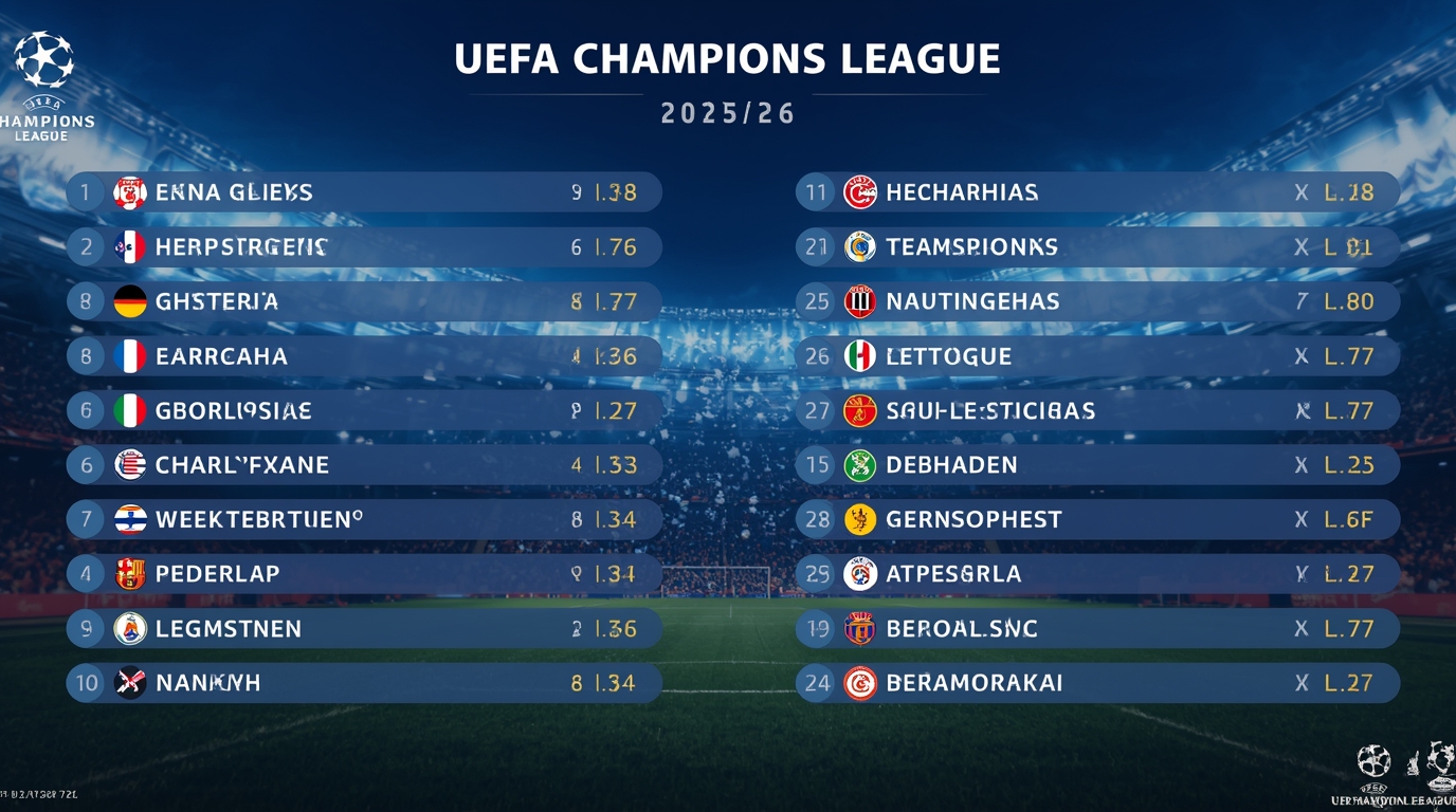 UEFA Champions League 2025/26: Neuer Modus, alle Termine