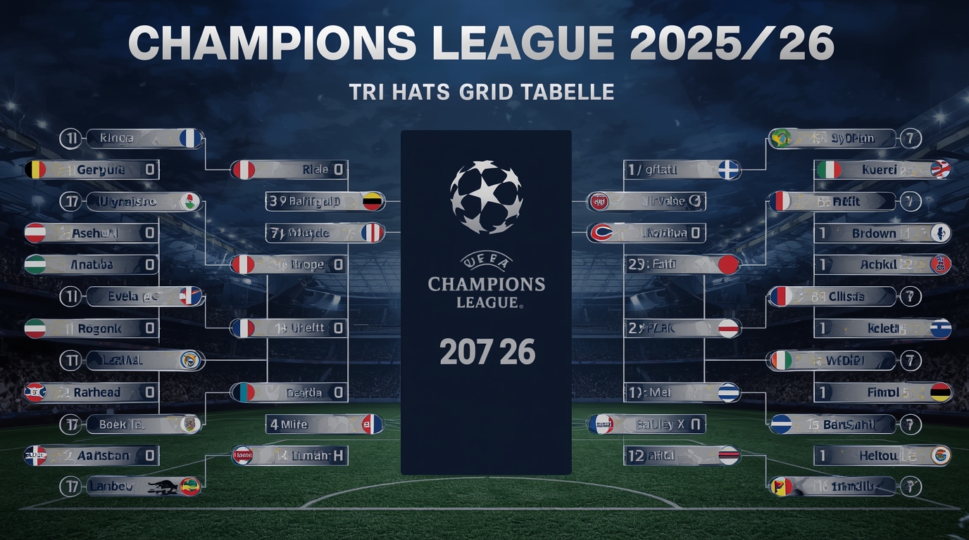 Champions League Tabelle 2025 26 So steht dein Klub