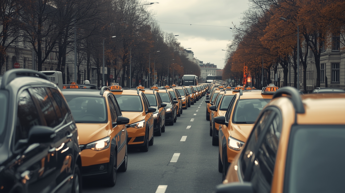 Taxi Demo Wien legt Verkehr lahm – was Fahrgäste wissen müssen